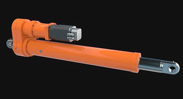 Example U-Configuration Linear Actuator with Servo Drive and Planetary Gearbox